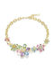 Swarovski Колие Златно