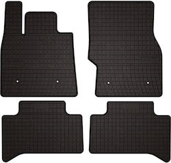Rubber Car Mats Alfa Romeo Stelvio 2x4 2wd Suv 2016 Black Fitted Rubber Car Mats Alfa Romeo Stelvio 2x4 2wd Suv 2016 Black Fitted