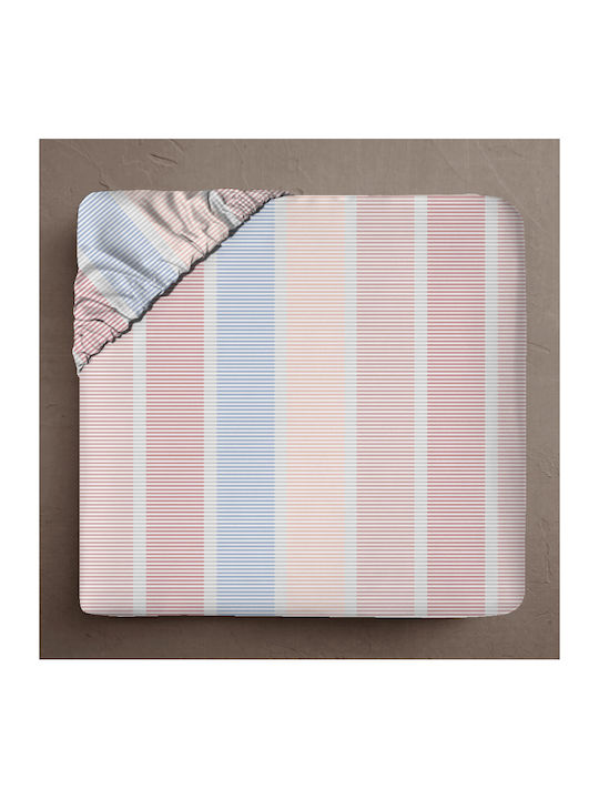 Isadore Lorraine Single Bed Sheet With Rubber Hugger 100x200+30cm Bridal Rose