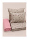Comfort Σετ Σεντόνι με 1 Μαξιλαροθήκη King Size 270x220εκ. Ροζ (4τμχ)
