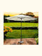 Aluminium-Garten- und Terrassen-Sonnenschirm Beige 2,7x2,7m