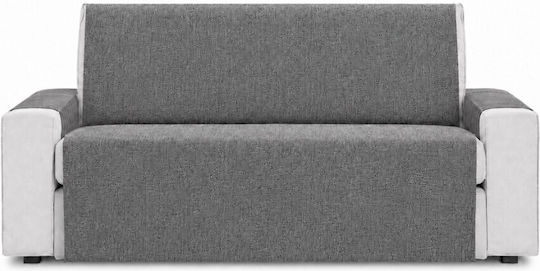 Pucioasa Elastische Abdeckung Für Zweisitziges Sofa Grau Melange