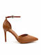 Heels with Strap & High Brown Heel