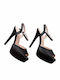 Fabric Black Sandals