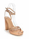 Damen Sandalen Bronzefarbe