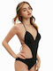 Damen-Bodysuit Schwarz 2078