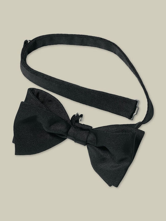 Charles Tyrwhitt Cravată Papillon Barathea Bărbați Pregătită Legată Mătăsos Negru