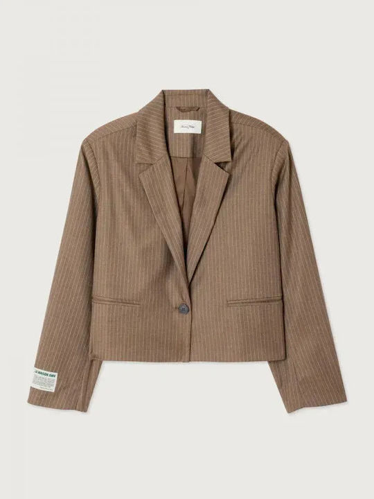 American Vintage Sacou Dama Scurt Maro