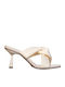 Mules With High Heel In Beige Colour