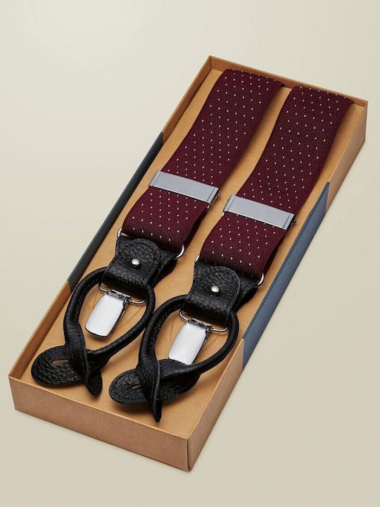 Charles Tyrwhitt Ανδρικές Τιράντες Combination Κούμπωμα Ρυθμιζόμενο Μήκος Charles Tyrwhitt Μπορντό
