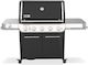 Weber Summit E Grătar pe Gaz cu Suprafață de 91x49cm cu 5 Plite de Bucătărie 27kW și Arzător Lateral cu Ardere Infraroșie