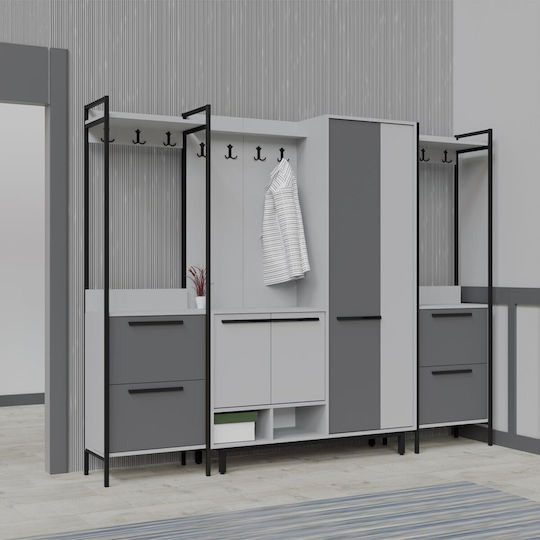 Едно Антре със Закачалка Многоцветно 251x35.5x198см