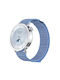 Λουράκι Xiaomi Watch S4 41mm Quick Release Two Section Braided Nylon Loop Magic Tape Blue