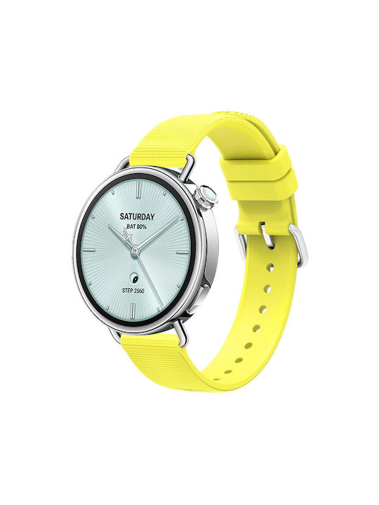 Λουράκι Xiaomi Watch S4 41mm Σιλικόνης Υφή Yellow