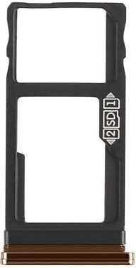 Dual Sim Micro Sd Card Slot Dual Sim Tray Sd Card Motorola One Vision Xt1970-1 Bronze Gradient