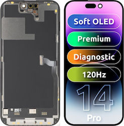 Mp Lcd Display Module Apple Iphone 14 Pro Premium Soft Oled Fhd 120hz Diagnostic Version Aftermarket Black