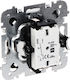 Elektro Plast Recessed Wall Switch with White Frame