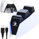 Charging Stand for 2 PS5 Controllers White 06408V