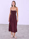 Celestino Women's Midi Dress Smocked Dark Purple