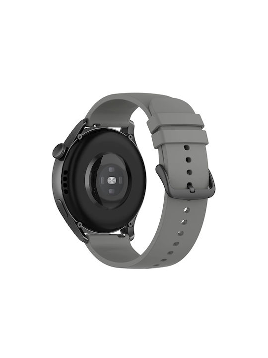 Λουράκι Σιλικόνης Softflex Μαύρο Κούμπωμα Xiaomi Watch 5 47mm Gray