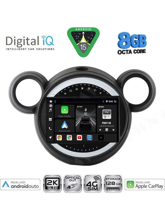 Digital IQ Auto-Audiosystem Für Mini Countryman Paceman 2010-2016 Bluetooth USB Eingebautes Wi-Fi GPS Apple CarPlay Android Auto Mit 9 Zoll Touchscreen