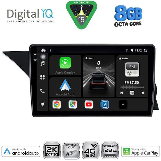 Digital IQ Car Audio System for Mercedes-Benz GLK 2013-2017 (Bluetooth/USB/WiFi/GPS/Apple CarPlay/Android Auto) with 9" Touch Screen
