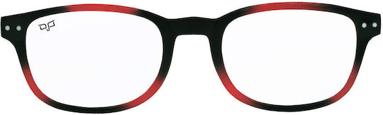 Square Reading Glasses Blue Block 1.75
