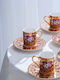 SteweHome Set Coffee Cups Made of Multicolour Porcelain 100ml 6 Pieces