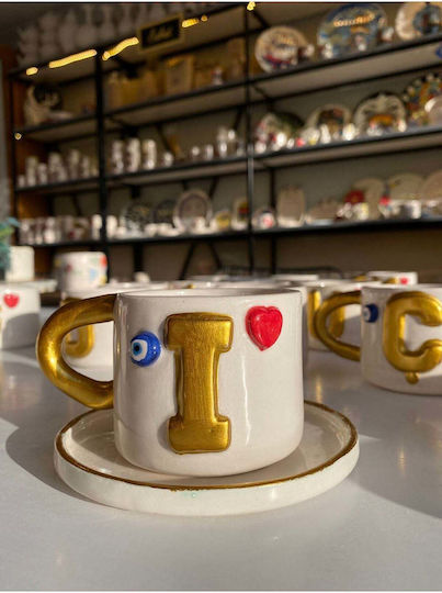 SteweHome Ceașcă De Cafea Din Ceramică Albă 135ml