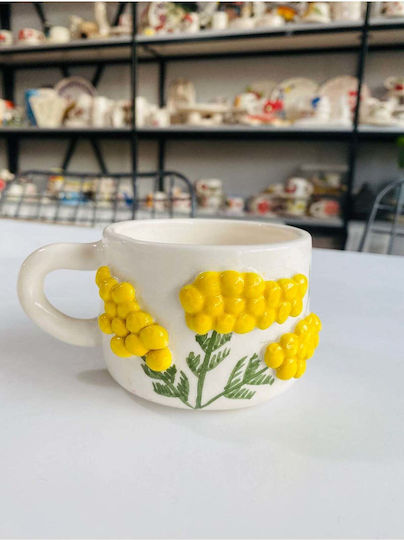 SteweHome Ceramic Yellow Coffee Cup 200ml