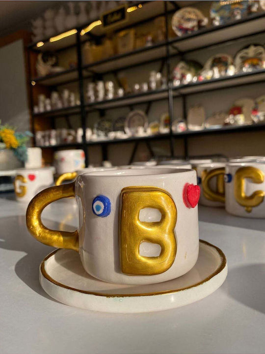 SteweHome Ceramic White Coffee Cup 135ml