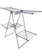 SteweHome Folding Floor Clothes Drying Rack Made of Metal with 27m Hanging Length
