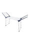 SteweHome Folding Floor Clothes Drying Rack Aluminum for Garden