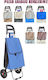 SteweHome Kunststoff Einkaufswagen Blau 55x90x90cm