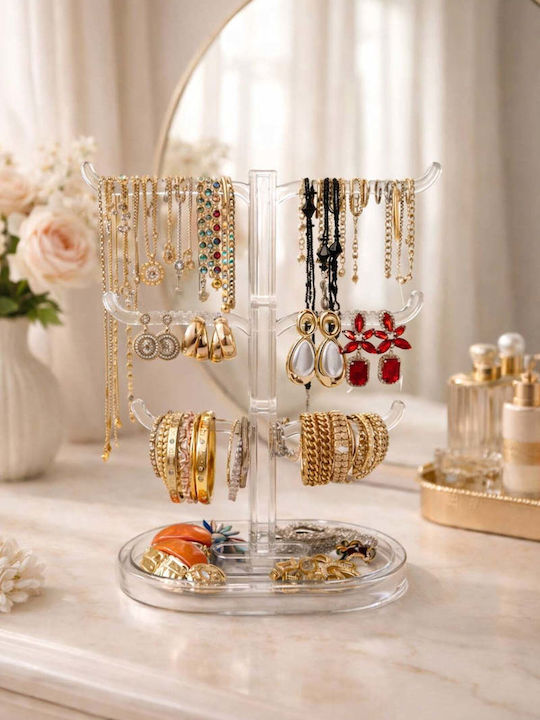 SteweHome Cârlig Pentru Bijuterii Din Plastic Transparent