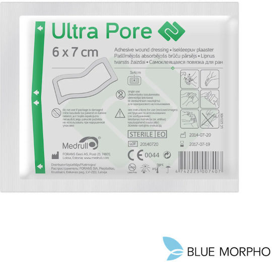 Medrull Ultra Pore Sterile Adhesive Wound 50 Dressing 6x7cm