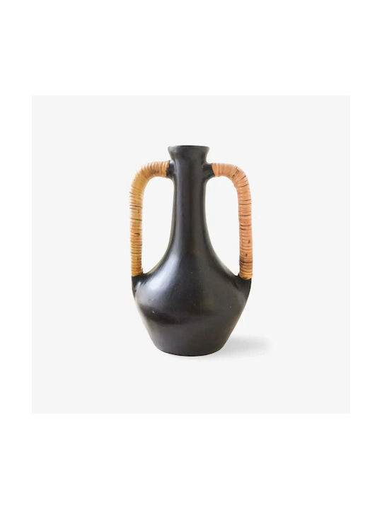 Phos & Gaia Decorative Ceramic Vase Selayar Black