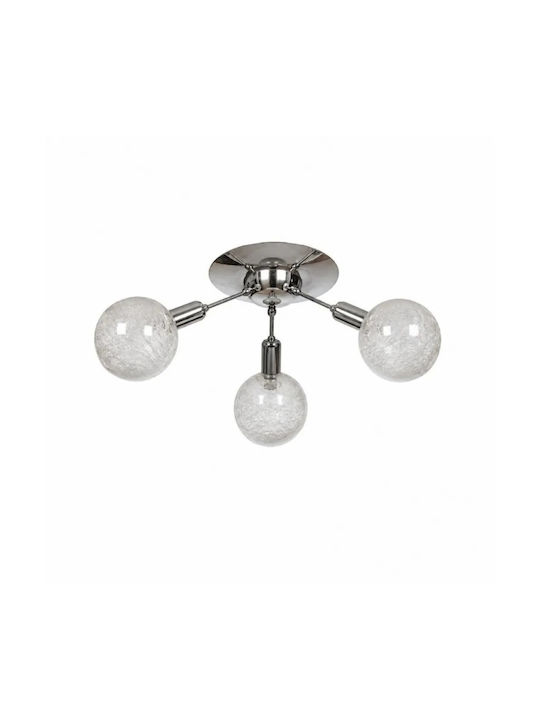 NG Santas Deckenleuchte 40cm Silber mit Lampenbirnensockel G9