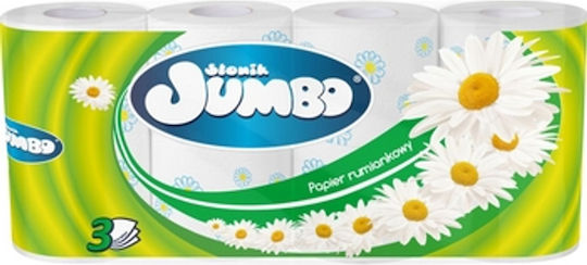 Jumbo Тоалетна Хартия 8 Рола 3 Пласта 600гр/Роло