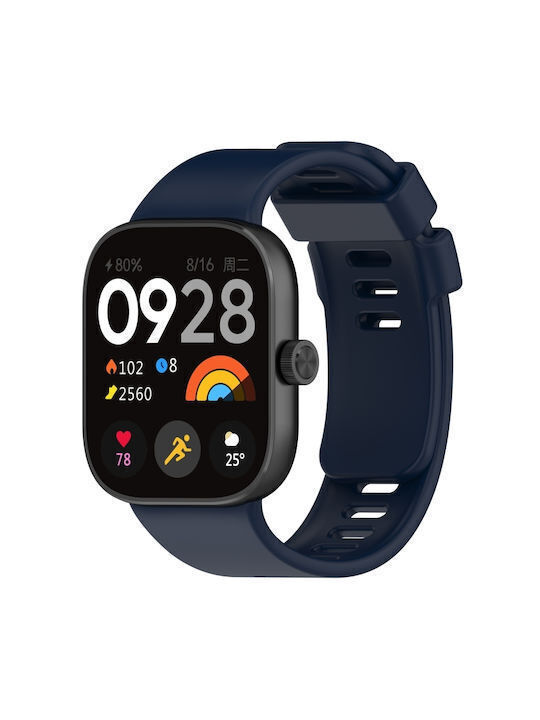 Silicone Strap Xiaomi Redmi Watch 4 5 6 Smart Band 8 Pro 9 Pro Dark Blue