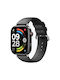Λουράκι Leather Xiaomi Redmi Watch 4 5 6 Smart Band 8 Pro 9 Pro Black