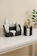 Stewehome Set of 2 Makeup Organizer Brush Cotton Black