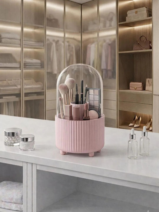 SteweHome Cosmetics Organization Box With Pink Dividers