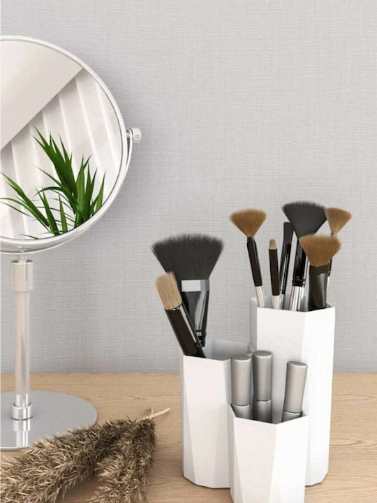 Stewehome Multifunctional Makeup Organizer Brush Case Turquoise 12x11x9 Cm
