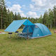 vidaXL Camping Tent Igloo Storage Blue for 8 Pe...