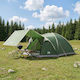 vidaXL Summer Camping Igloo Storage Green for 8...