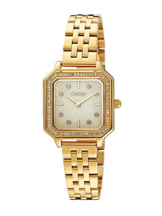Oxette Womens Watch Battery with White Metal Bracelet