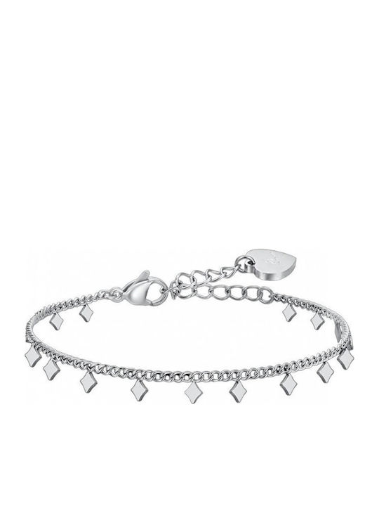 Luca Barra Fußarmband aus Stahl