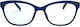 Frog Optical Reading Glasses +2.25 in Blue Color