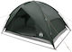 vidaXL Camping Tent Igloo Green with Double Clo...